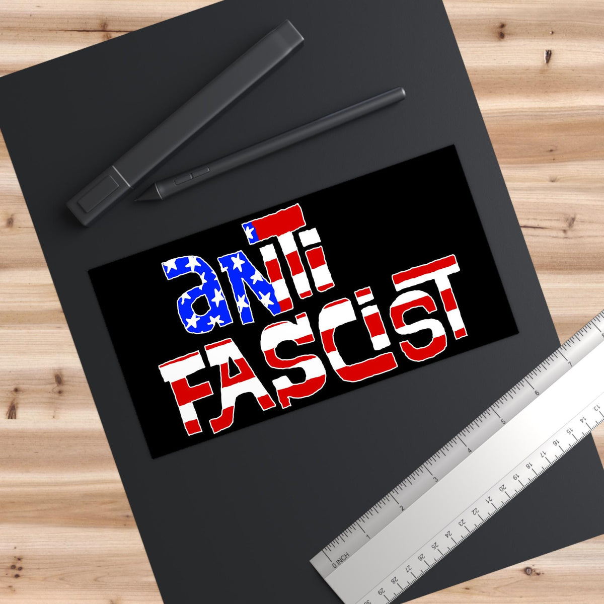 Anti-Fascist USA Sticker & Magnet