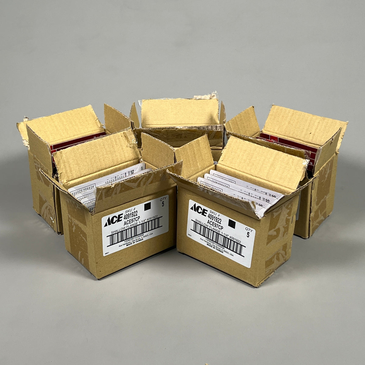 ACE 25-PACK of 1-1/4 in. Metal Shallow Flange Metal Chrome (New)