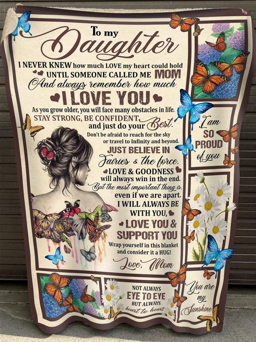 Gift for Daughter From Mom Blanket