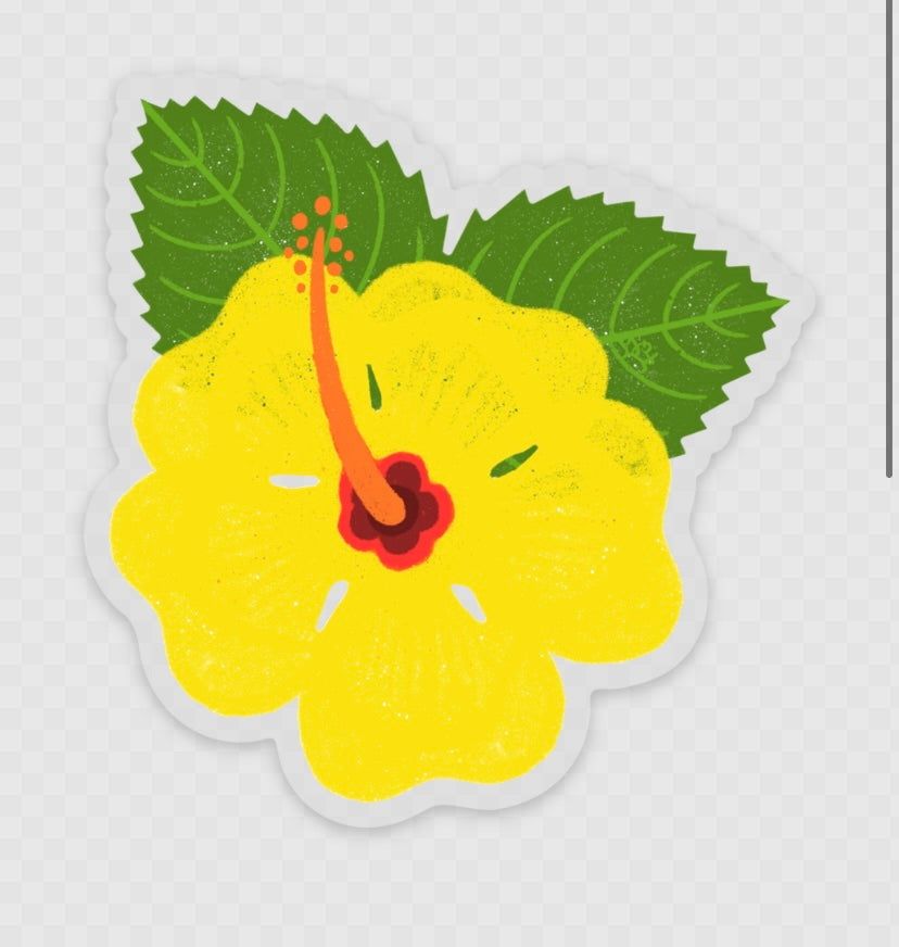 Ma'o Hau Hele Hibiscus Sticker