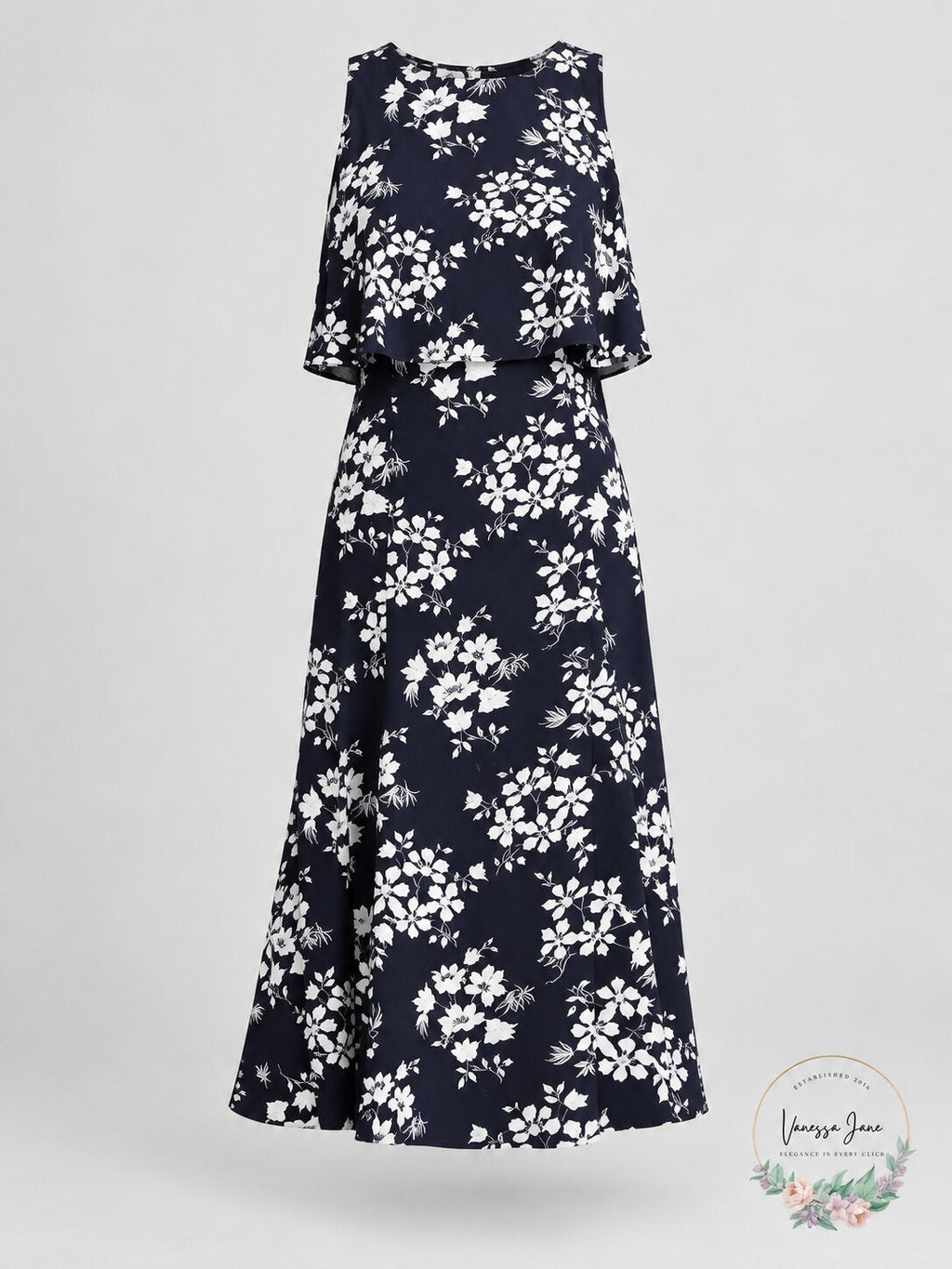American Living Plus Floral-Print A-Line Dress, Size 18