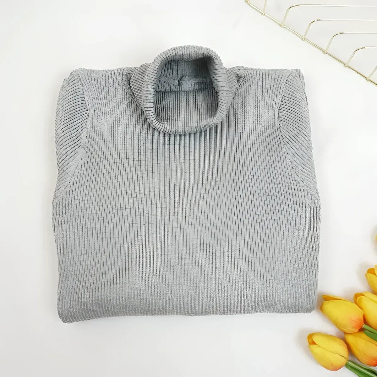 Knitted Turtleneck Dress