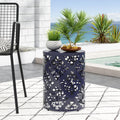 Outdoor Metal End Table - Large