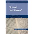 To Read and To Know - Paperback