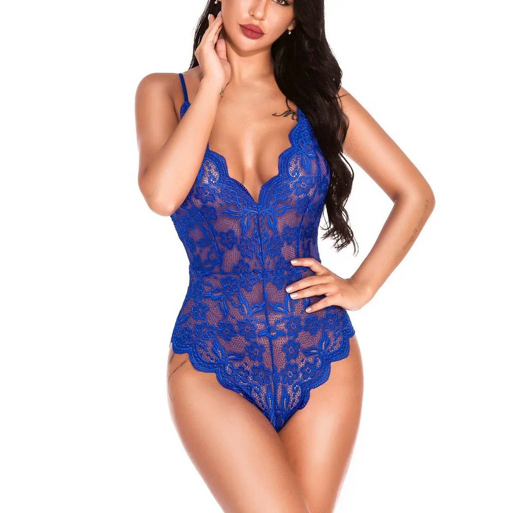 Lace V-Neck One Piece Teddies
