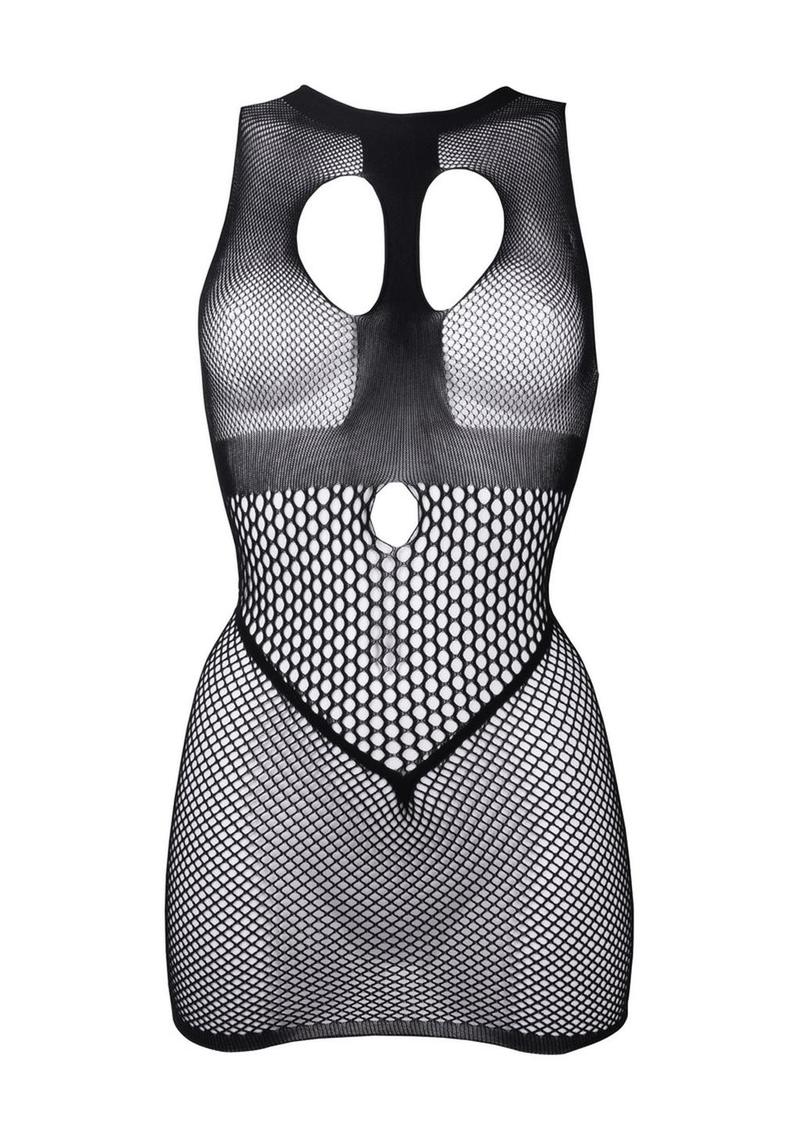 Le Désir Duo Net Open Cup Mini Dress Seductive Fishnet