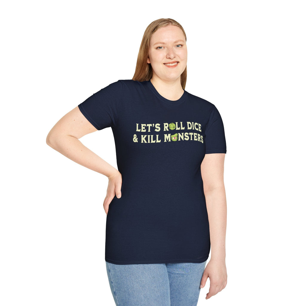 Let's Roll Dice & Kill Monsters D&D Shirt