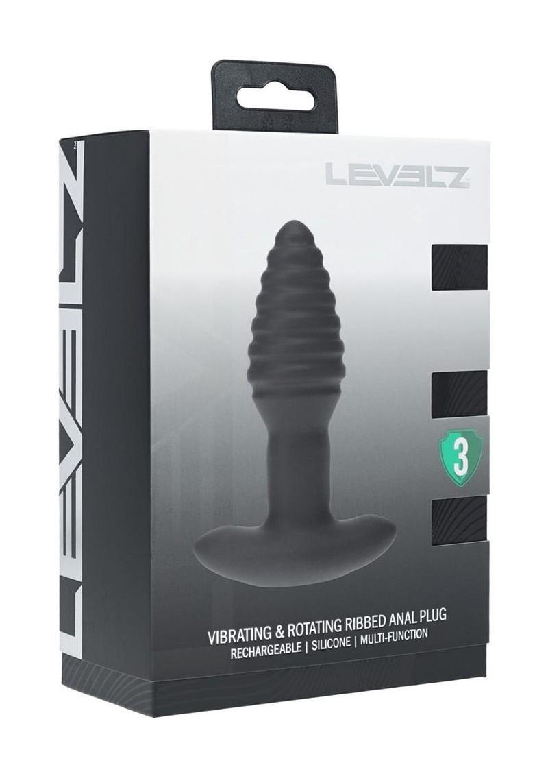 Levelz Vibrating Ribbed Anal Plug