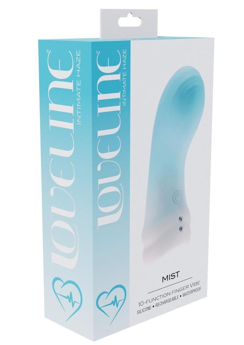 Loveline Mist 10 Function Rechargeable Silicone Finger Vibrator