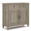 Connaught Solid Wood Entryway Storage Cabinet in Distressed