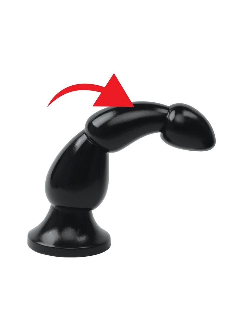 Lux Fetish Ribbed Butt Plug with Suction Base