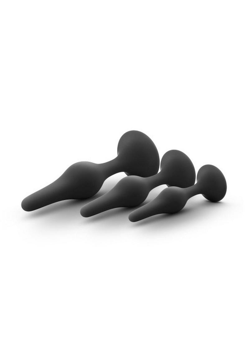 Luxe Beginner Silicone Butt Plug Kit Sensual Sizes