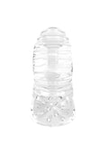 Glacier Dual End Stroker Clear Masturbator with Multi-Textured Sides