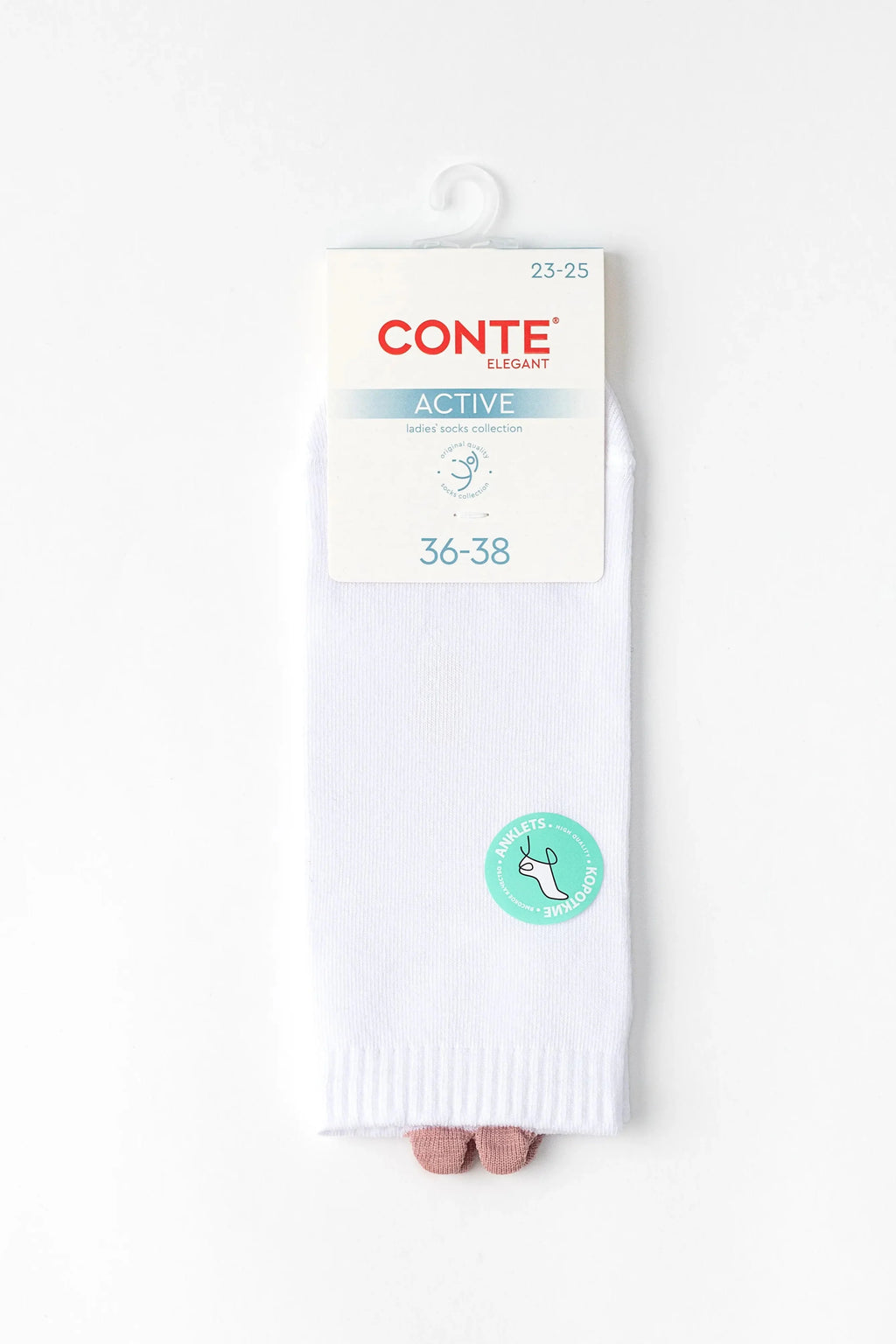 Cotton Ankle Socks Conte Active - 221 Picot Heart