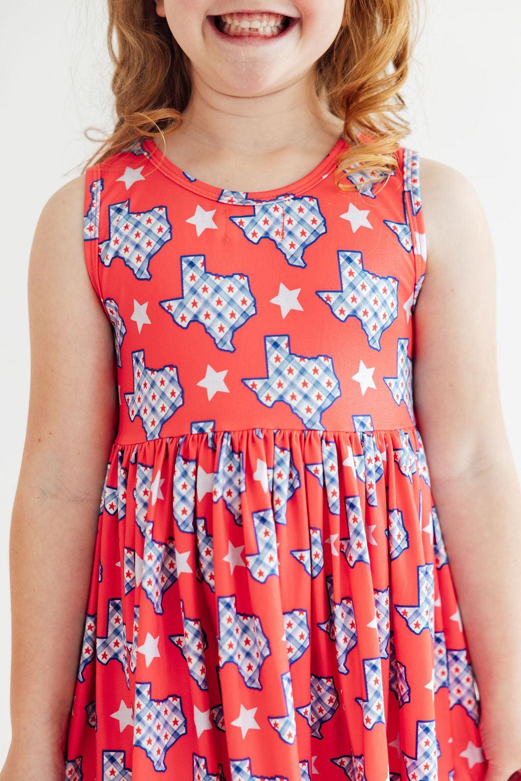 Texas Pride Tank Twirl Dress