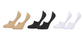 TITTIMITTI® Women’s 98% Organic Cotton No-Show Socks — 3-Pack, Silicone Heel Grip