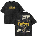 FALLOUT Double Printed Unisex Washed Cotton men T-Shirt [TPR]
