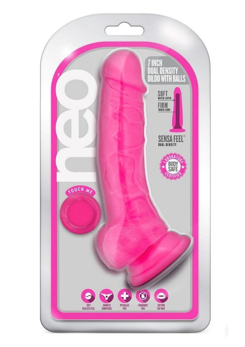Neo Dual Density Dildo With Balls