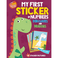 My First Sticker by Numbers: Dinosaurs and Dragons - Paperback