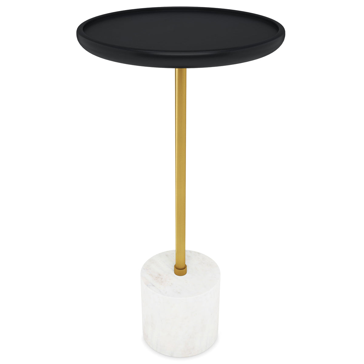 Turner 12-Inch Wide Solid Mango & Genuine Marble End Table