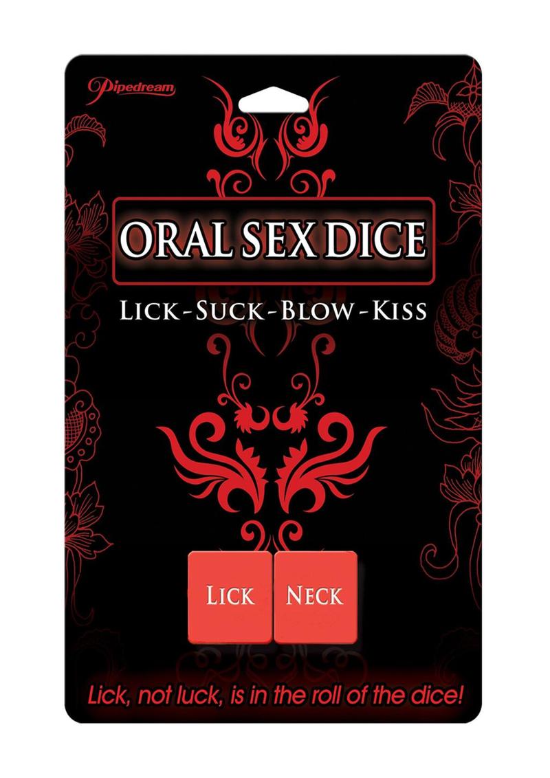 Pipedream Oral Sex Dice – Lick, Suck, Blow, Kiss Edition