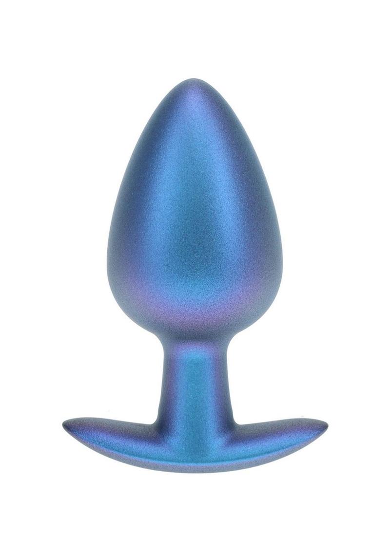 Ouch! Smooth Silicone Anal Plug Large Metallic