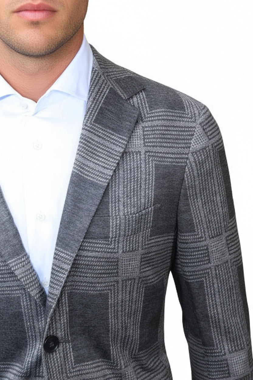 KNT by Kiton Checked Cashmere-Cotton Sport Jacket