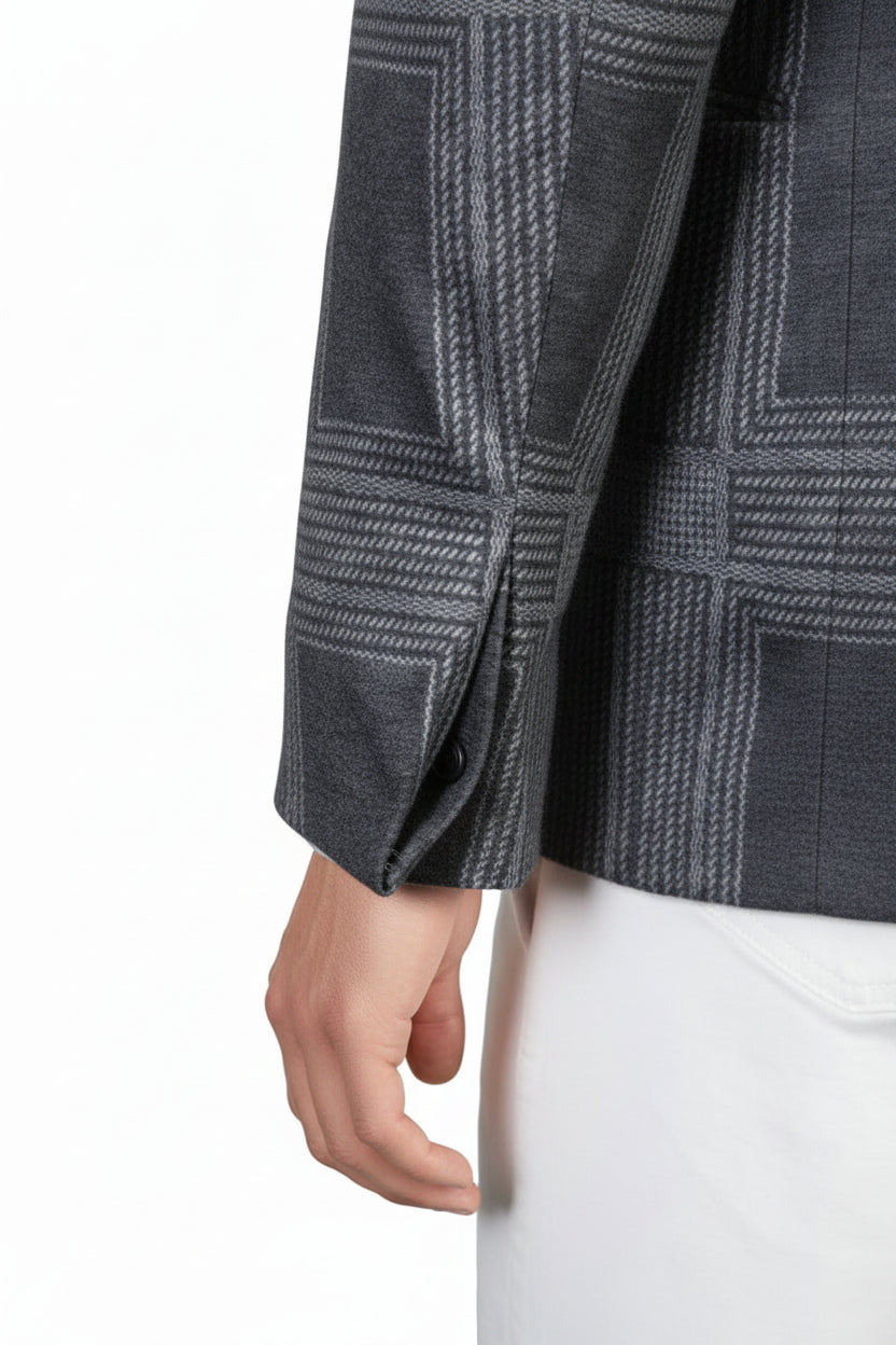 KNT by Kiton Checked Cashmere-Cotton Sport Jacket