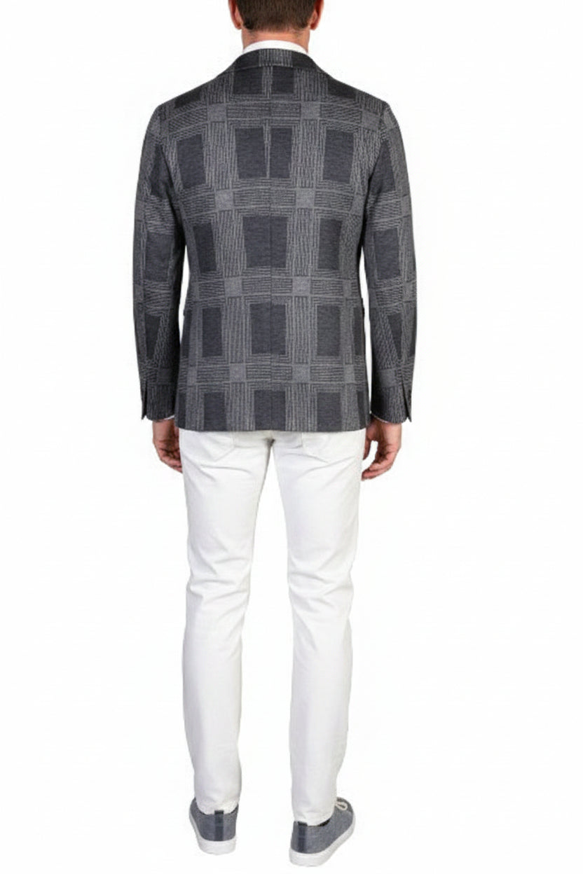 KNT by Kiton Checked Cashmere-Cotton Sport Jacket
