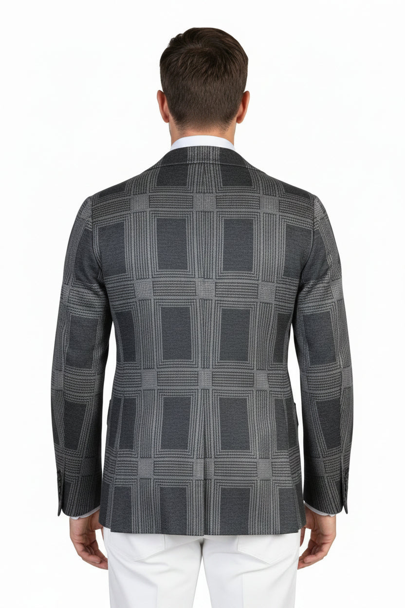 KNT by Kiton Checked Cashmere-Cotton Sport Jacket