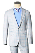 Carlo Barbera Checked Wool Suit (Super 170's Wool)