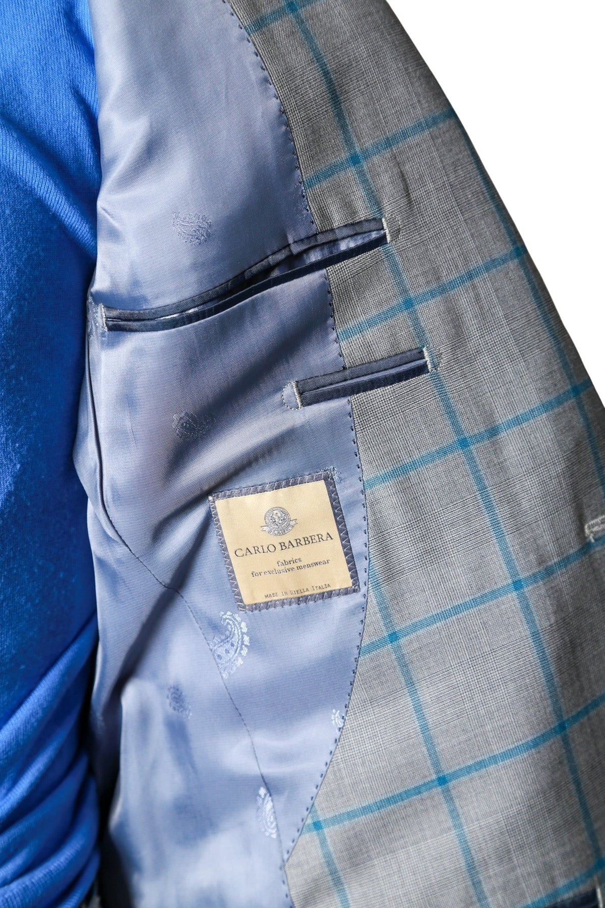 Carlo Barbera Checked Wool Suit (Super 170's Wool)