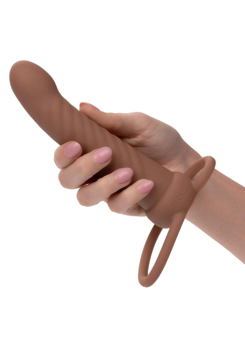 Performance Maxx Silicone Ribbed Dual Penetrator Extender