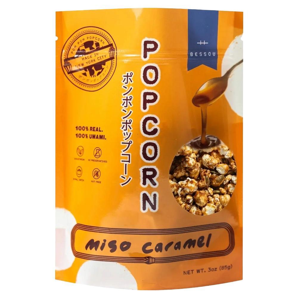 Pom Pom Popcorn by Bessou - 'Miso Caramel' Popcorn (200G)