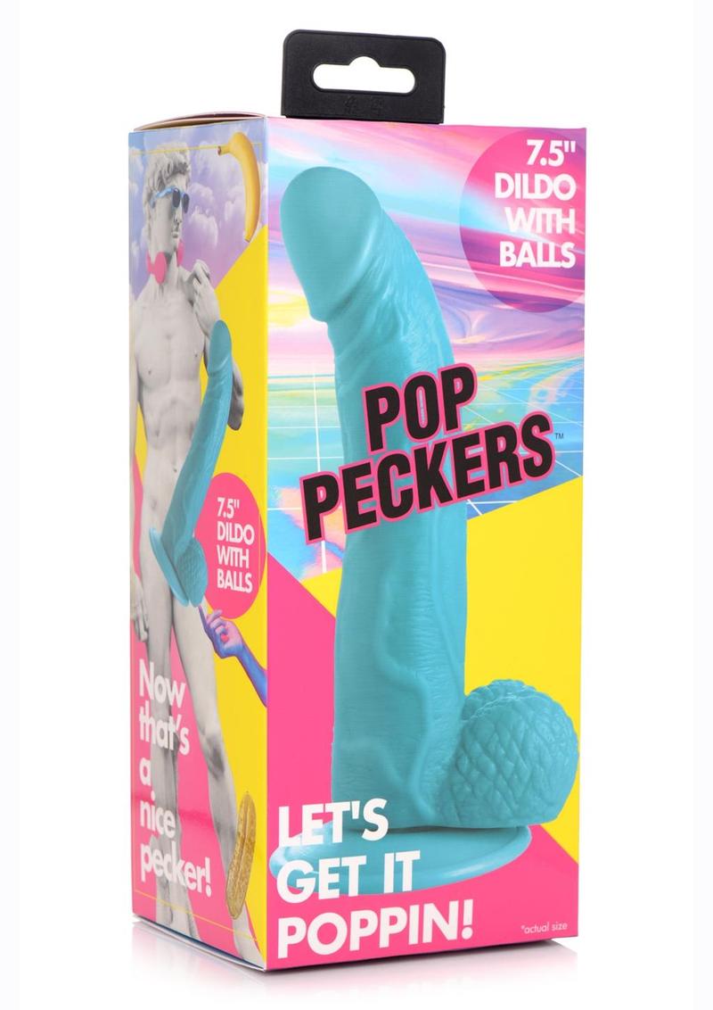 Pop Peckers Dildo With Balls