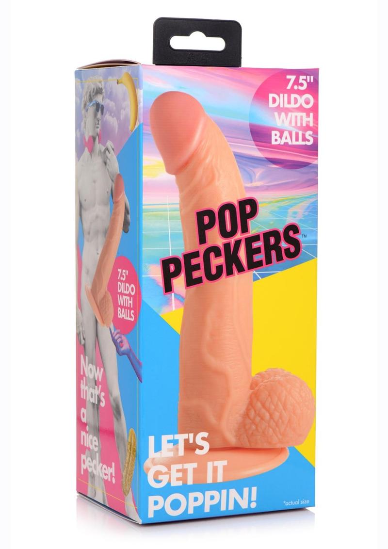 Pop Peckers Dildo With Balls