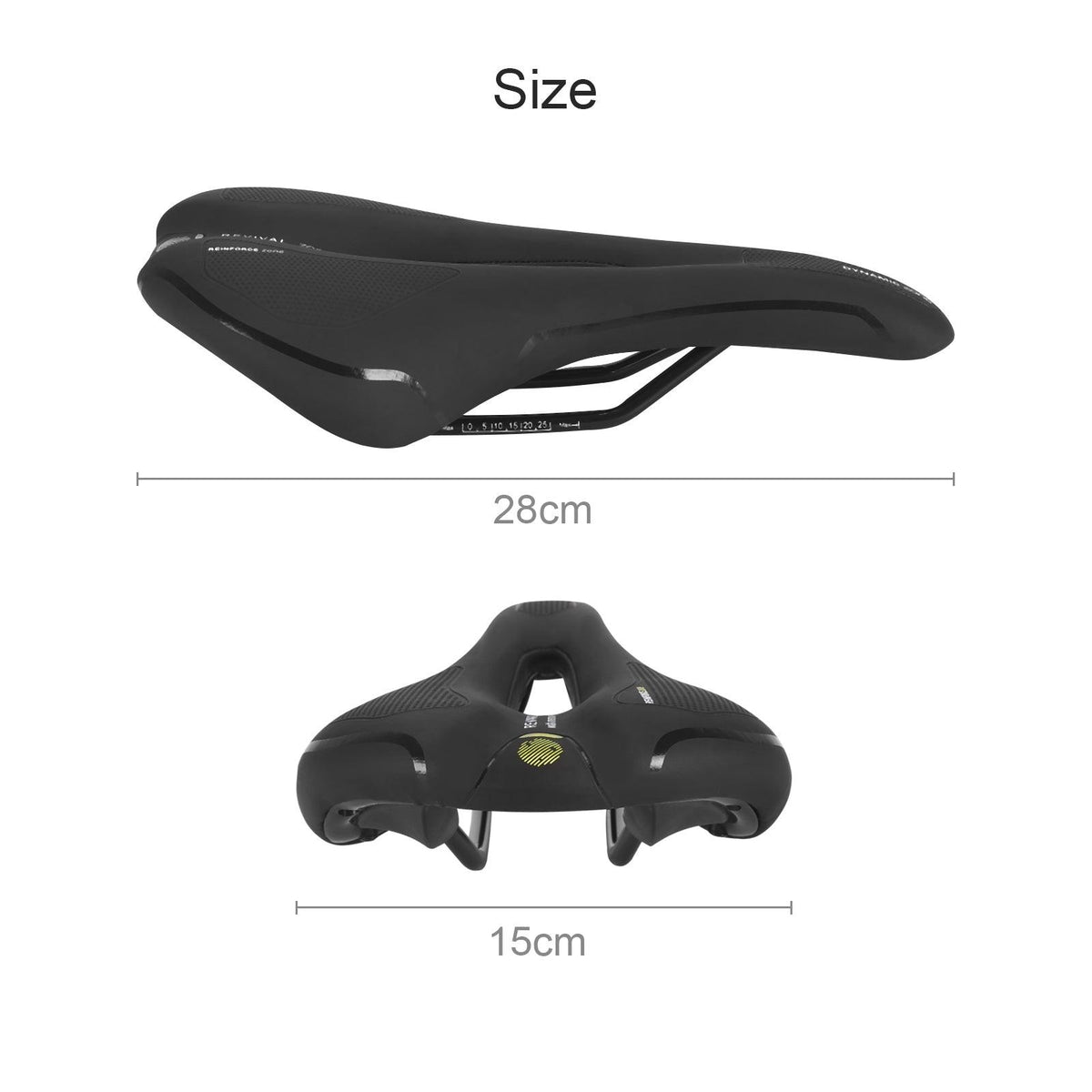 Hollow Comfort Bicycle Saddle Breathable Seat Cushion Shockproof Waterproof Ergonomics Road Bike Saddle Waterproof Replacement Bicycle Seats Comfortable Memory Foam Bikes Saddle Universal Fit For Bikes Road Bikes