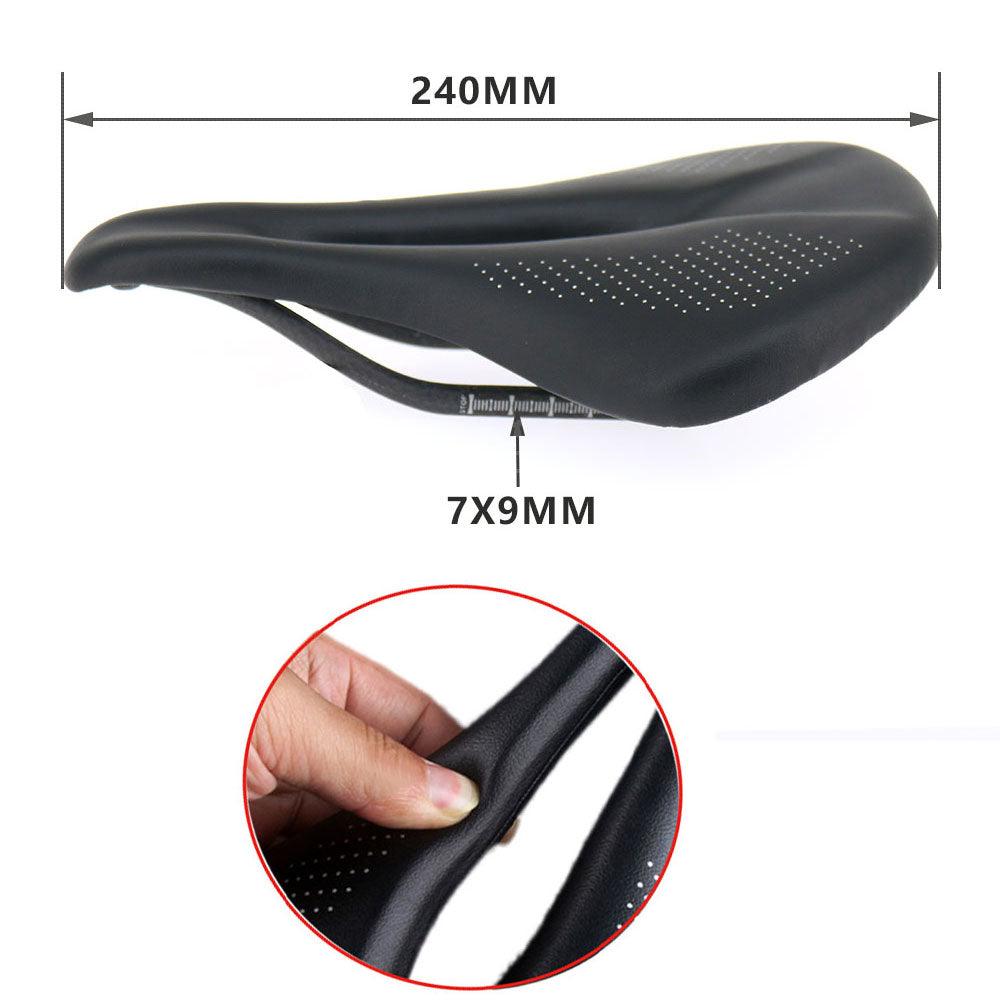 Full Carbon Saddle Road Bike Super Light Leather Carbon Bicycle Seat Optimized For Men Flexible And Comfortable Sit Bone Support Shock Absorbing Road Bike Saddle
