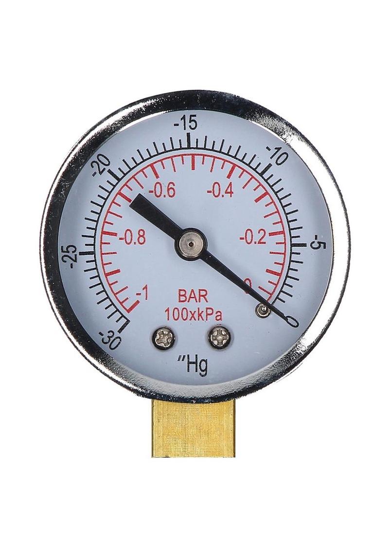Pumped Elite Beginner Pump with PSI Gauge Clear Cylinder
