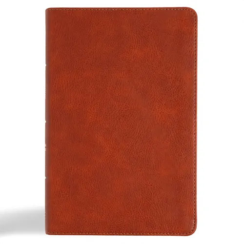 CSB Large Print Personal Size Reference Bible, Digital Study Edition, Burnt Sienna Leathertouch, Indexed - Imitation Leather