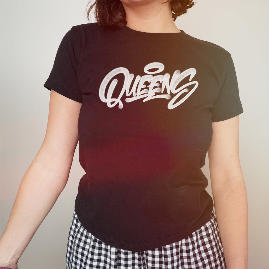 Queens NYC Handstyle Women's Baby Tee