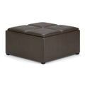 Avalon Square Coffee Table Storage Ottoman