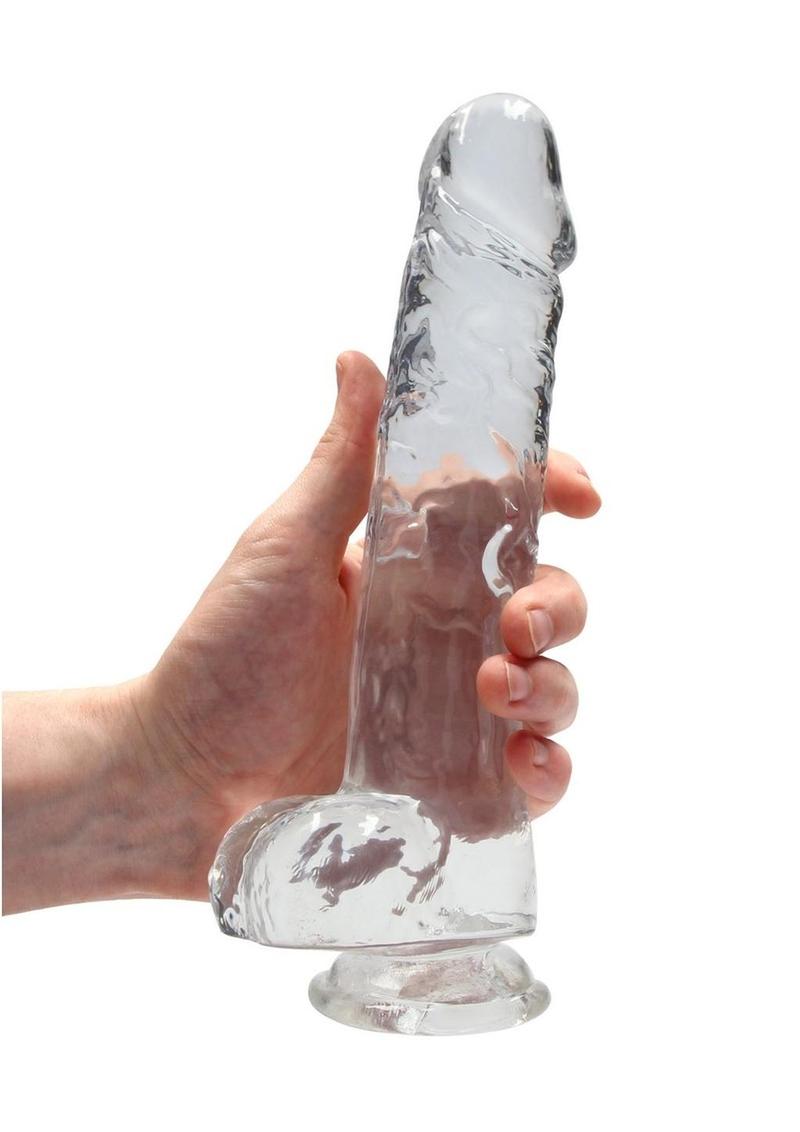 Realrock Crystal Clear Dildo with Balls