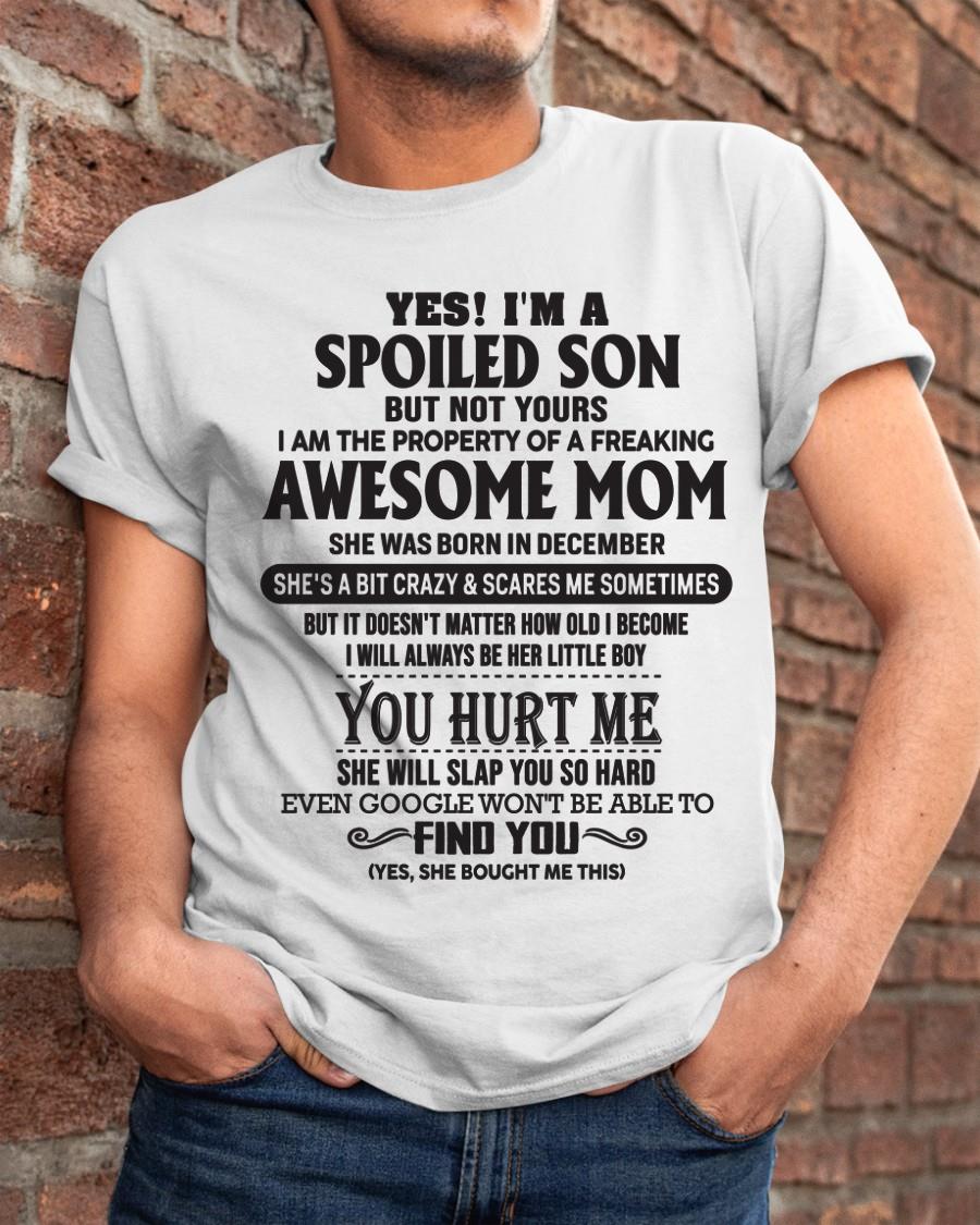 December - Gift for Son from a Legendary Mom ( SKU-MS01-12)