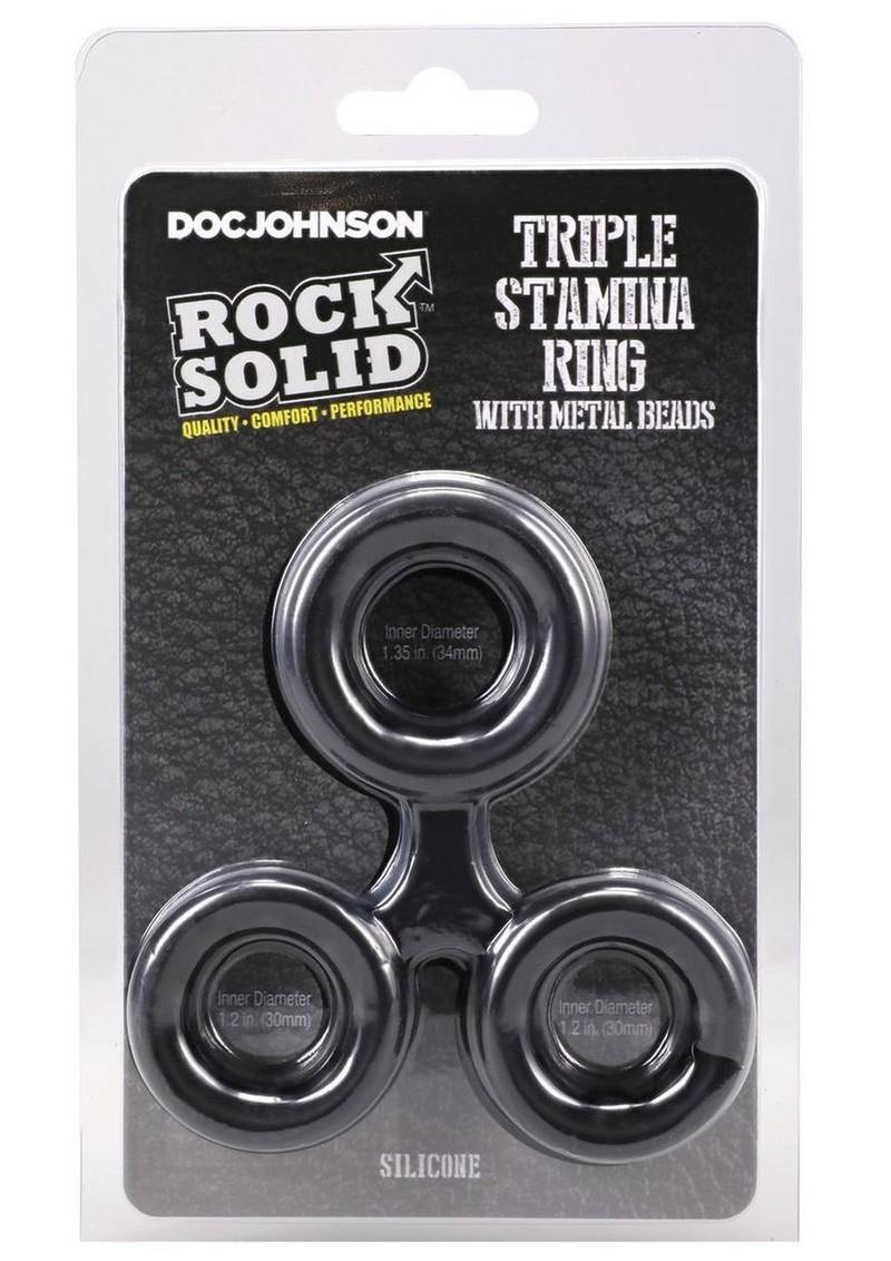 Doc Johnson Rock Solid Triple Stamina Ring