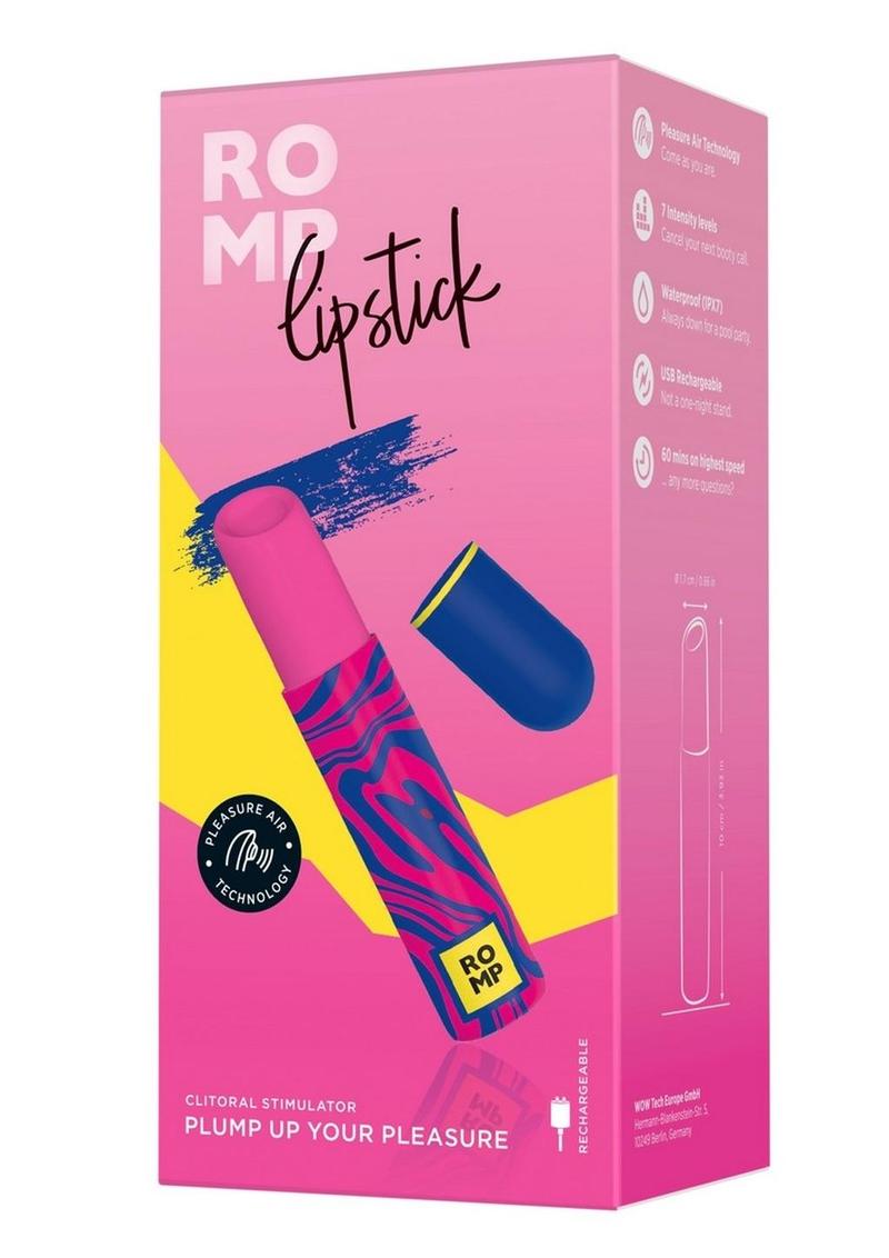 ROMP Lipstick Vibrating Clitoral Stimulator – Rechargeable Pleasure