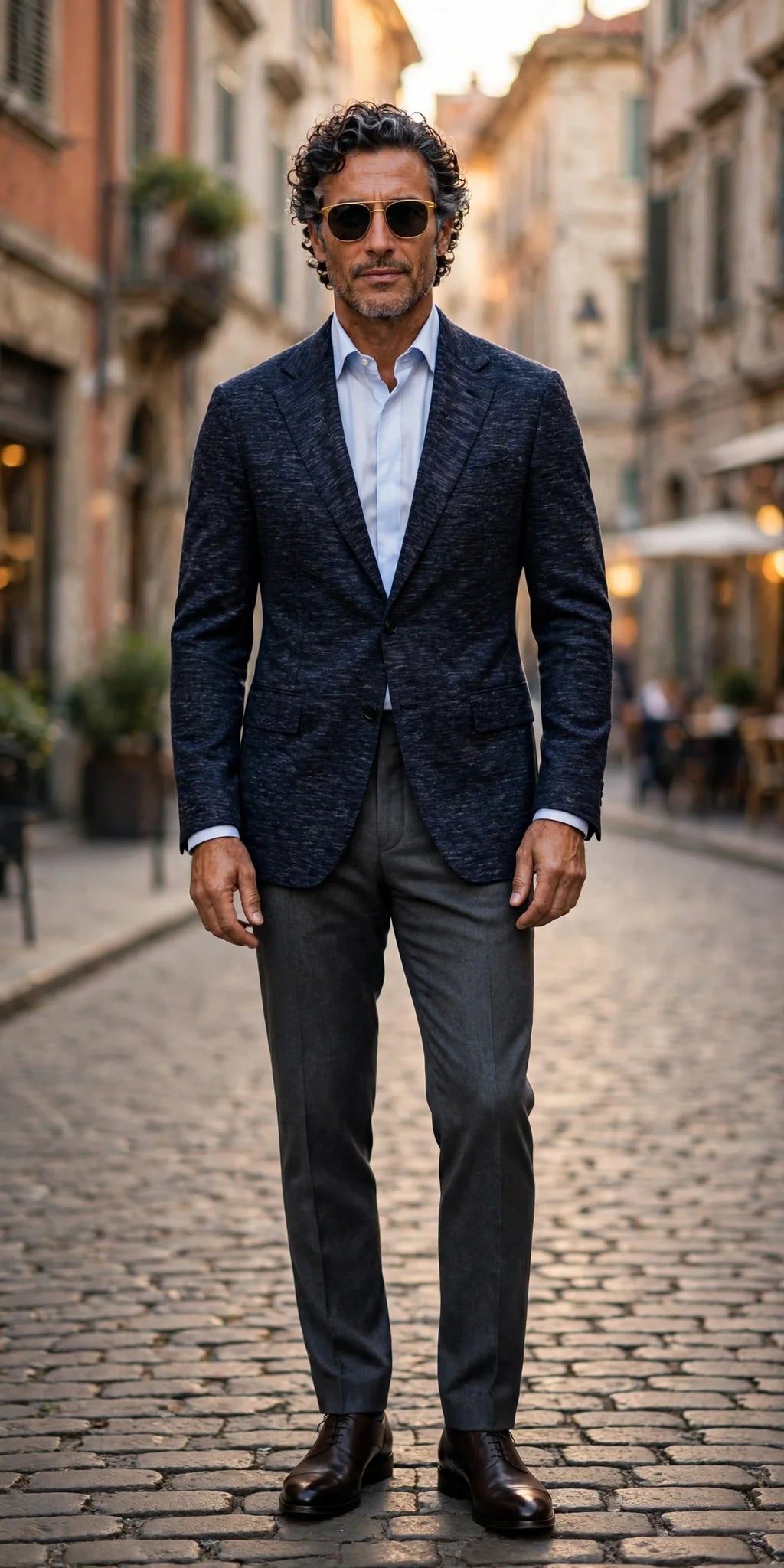 Sartorio Marled Virgin Wool-Silk Sport Jacket
