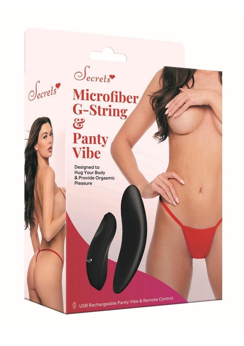 Secrets Microfiber G-String & Panty Vibe with Remote Control