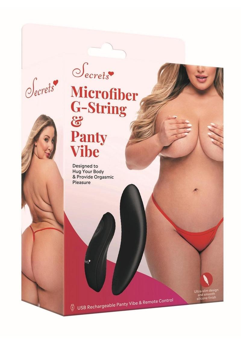 Secrets Microfiber G-String & Panty Vibe with Remote Control