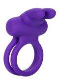 Silicone Rechargeable Dual Rockin Rabbit Multi Speed Cockring Waterproof
